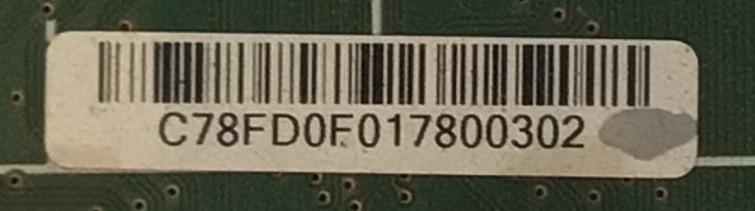 MAIN PARA TV PHILIPS / NUMERO DE PARTE AC78FD / BACRRAG0201 / C78FD / MODELO DE 65'' - Imagen 2